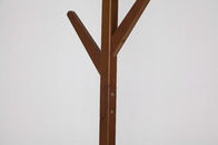 Strona główna Walnut Wooden Coat Hanger Stand 6 Haczyki gładkie do ochrony odzieży
