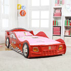 Sypialnie z kreskówkami / zabawki dla dzieci Meble dla dzieci Łóżko samochodowe z oświetleniem LED