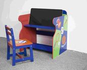Zestaw drewnianych krzeseł do nauki o tematyce sportowej dla maluchów