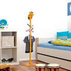 Cartoon drewniany stojak na kurtki dla dzieci, stojak na kapelusze dla dzieci 135 cm do pokoju zabaw, sypialnia