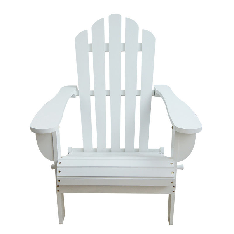 Białe Soild Drewniane Meble Outdoor Beach Lounge Krzesła Dla Balkonu Lights