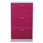 Rose Red Drewniane Home Cabin Cabinet 3 Tier Flip szuflady z PVC uchwyt