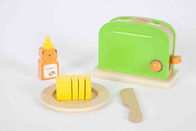 Toddler&amp;#39;s Drewniany Toaster Zabawka, Soild Wood Childrens Play Zestawy Kuchenne